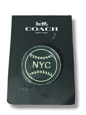 COACH - New York City baseball PIN/BROOCH - LIMITED EDITION